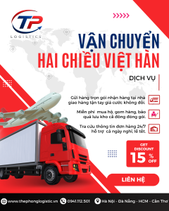 Gửi hàng cồng kềnh, máy móc chuyên dụng từ Việt Nam sang Hàn Quốc