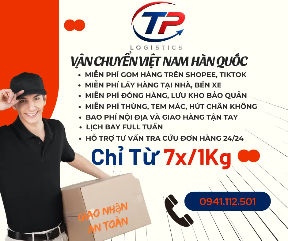 Gửi thực phẩm chức năng (TPCN) hai chiều Việt Hàn bằng đường hàng không đảm bảo chất lượng