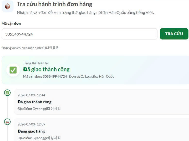 Tra cứu đơn hàng online nhanh chóng chính xác minh bạch
