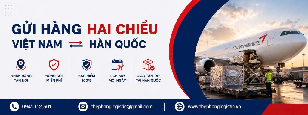 Dịch vụ chuyển phát nhanh hai chiều chuyên tuyến Việt Nam - Hàn Quốc